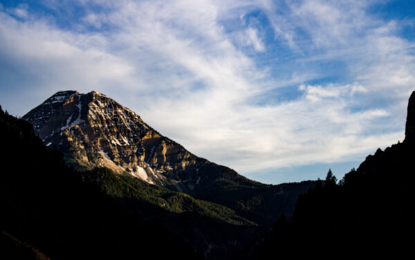 Timpanogos just before dusk